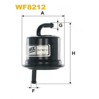 Filtre à carburant WIX FILTERS WF8212