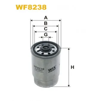 Filtre à carburant WIX FILTERS WF8238