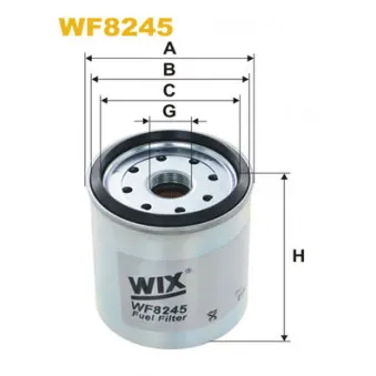 Filtre à carburant WIX FILTERS WF8245