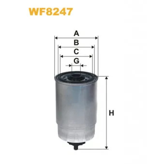 Filtre à carburant WIX FILTERS WF8247