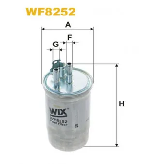 Filtre à carburant WIX FILTERS WF8252