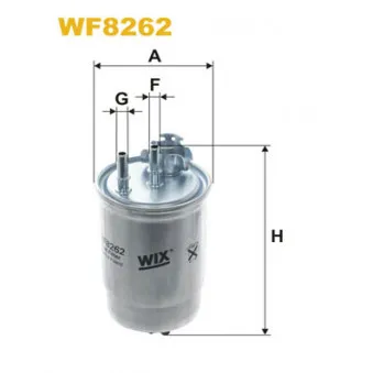Filtre à carburant WIX FILTERS WF8262