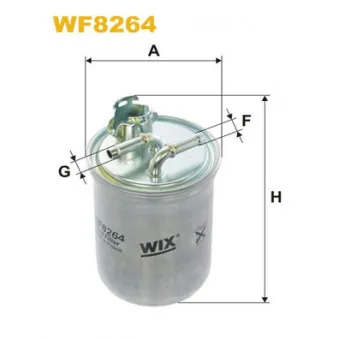 Filtre à carburant WIX FILTERS WF8264