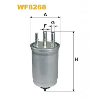 Filtre à carburant WIX FILTERS WF8268