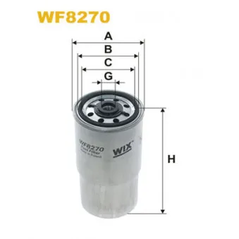 Filtre à carburant WIX FILTERS WF8270