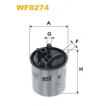 Filtre à carburant WIX FILTERS WF8274