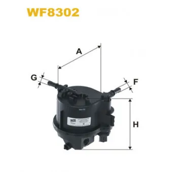 Filtre à carburant WIX FILTERS WF8302