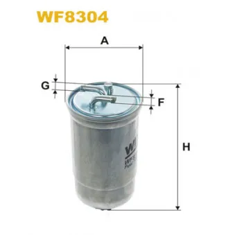 Filtre à carburant WIX FILTERS OEM 587523