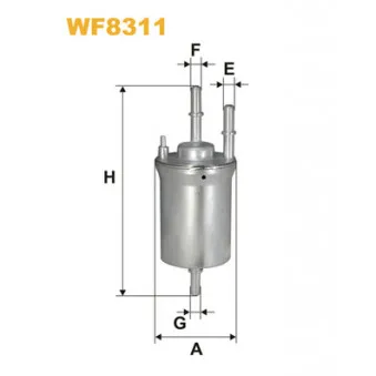 Filtre à carburant WIX FILTERS OEM 6Q0201051A