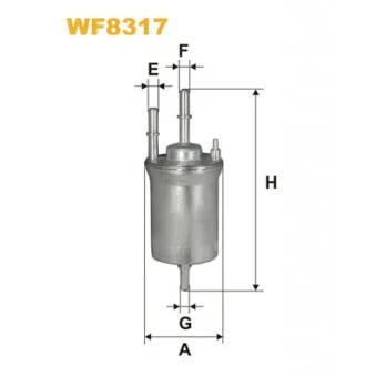 Filtre à carburant WIX FILTERS WF8317