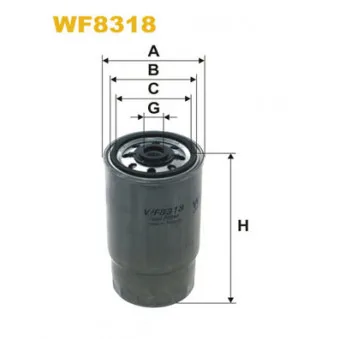 Filtre à carburant WIX FILTERS WF8318
