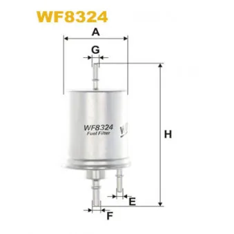 Filtre à carburant WIX FILTERS WF8324