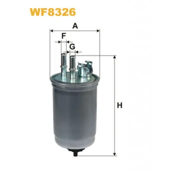 Filtre à carburant WIX FILTERS WF8326