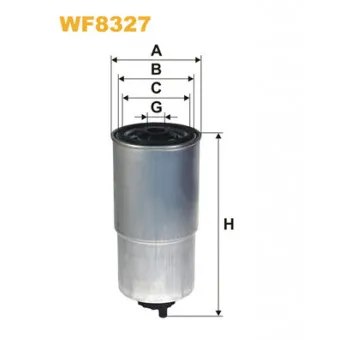 Filtre à carburant WIX FILTERS OEM FT39015