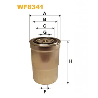 Filtre à carburant WIX FILTERS WF8341