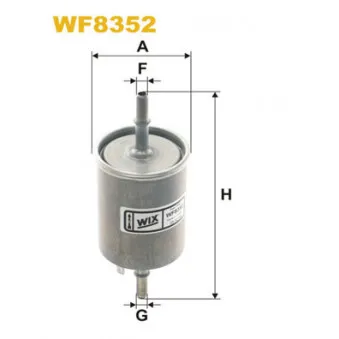Filtre à carburant WIX FILTERS WF8352