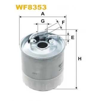 Filtre à carburant WIX FILTERS WF8353