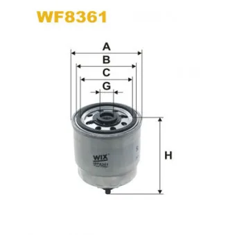 Filtre à carburant WIX FILTERS WF8361