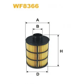 Filtre à carburant WIX FILTERS WF8366