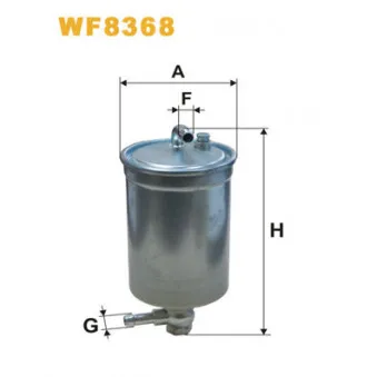 Filtre à carburant WIX FILTERS WF8368 pour AUDI A4 3.0 TDI quattro - 233cv