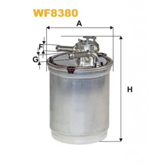 Filtre à carburant WIX FILTERS WF8380