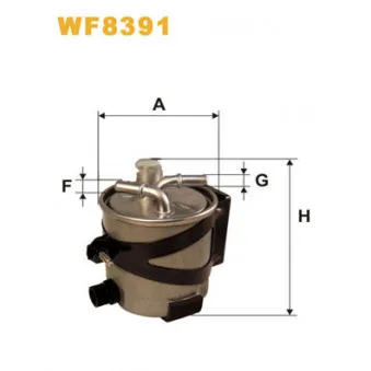 Filtre à carburant WIX FILTERS WF8391