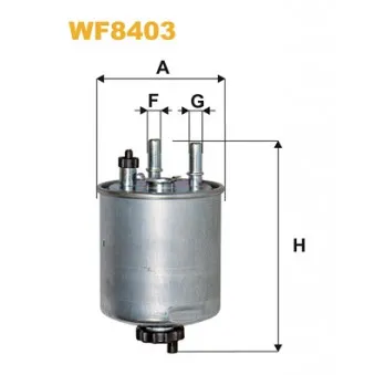 Filtre à carburant WIX FILTERS WF8403