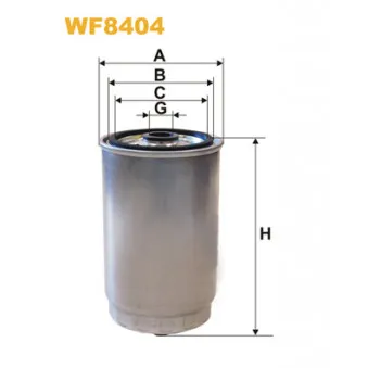Filtre à carburant WIX FILTERS WF8404