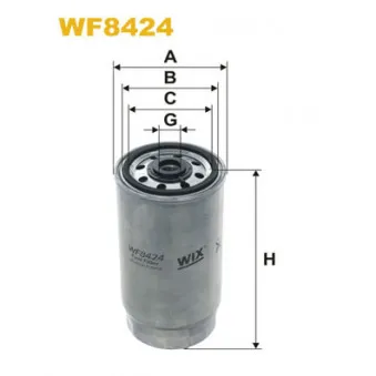 Filtre à carburant WIX FILTERS WF8424