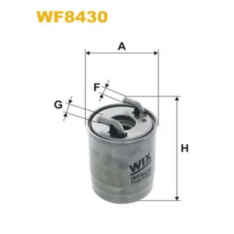 Filtre à carburant WIX FILTERS WF8430