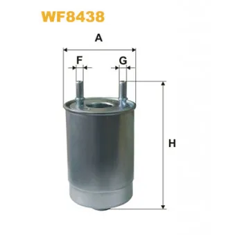 Filtre à carburant WIX FILTERS WF8438