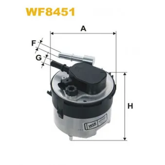 Filtre à carburant WIX FILTERS WF8451