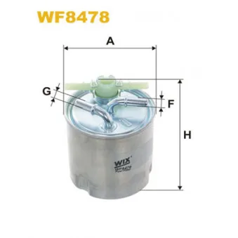 Filtre à carburant WIX FILTERS WF8478