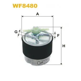 Filtre à carburant WIX FILTERS WF8480