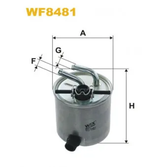 Filtre à carburant WIX FILTERS WF8481