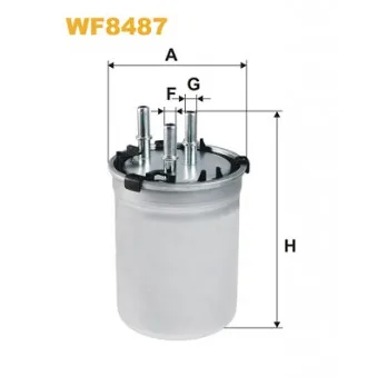 Filtre à carburant WIX FILTERS WF8487