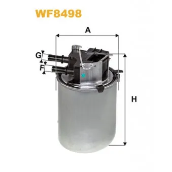 Filtre à carburant WIX FILTERS WF8498