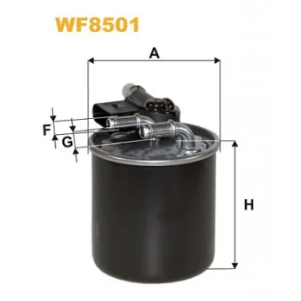 Filtre à carburant WIX FILTERS WF8501