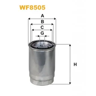 Filtre à carburant WIX FILTERS WF8505