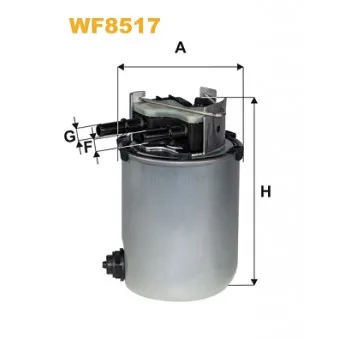 Filtre à carburant WIX FILTERS WF8517