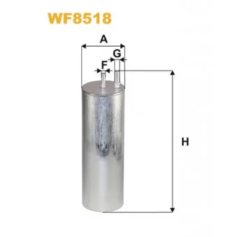 Filtre à carburant WIX FILTERS WF8518