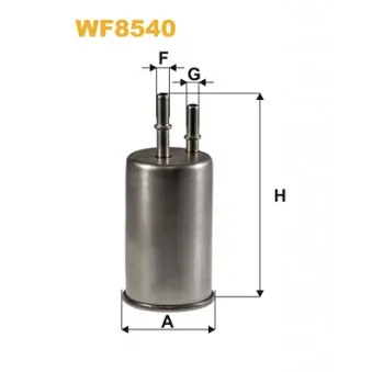 Filtre à carburant HENGST FILTER H490WK
