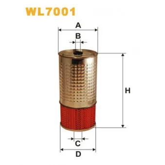 Filtre à huile WIX FILTERS WL7001