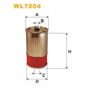 Filtre à huile WIX FILTERS WL7004