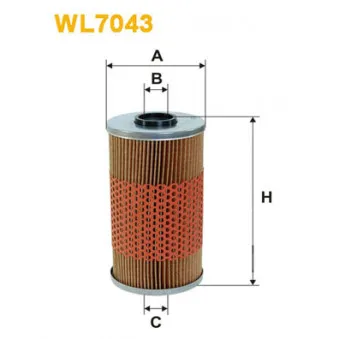 Filtre à huile WIX FILTERS WL7043