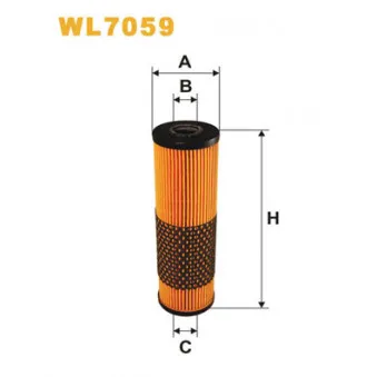 Filtre à huile MECAFILTER ELH4205