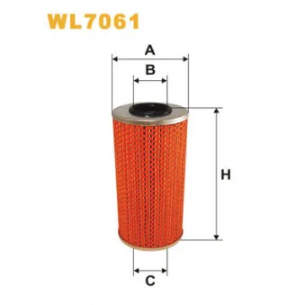 Filtre à huile WIX FILTERS WL7061 pour MAN TGM 18,340 - 340cv