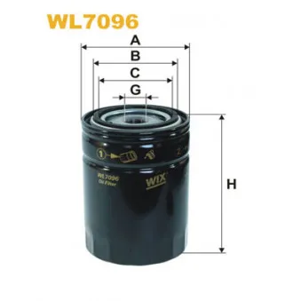 Filtre à huile WIX FILTERS OEM 993 021