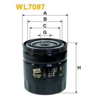 WIX FILTERS WL7097 - Filtre à huile