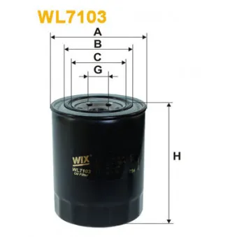 WIX FILTERS WL7103 - Filtre à huile